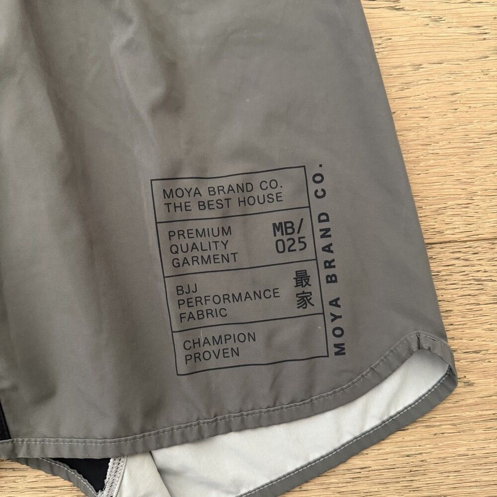 Moya Brand Co MB/025 BJJ Grappling Fight Shorts Gray Size 32 MMA No Gi - Picture 2 of 13